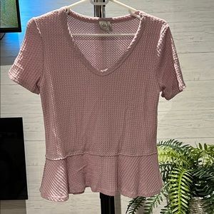 SOLD Purple/Pink Short Sleeve Top